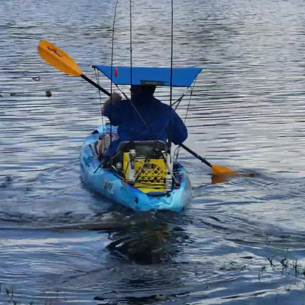 Windpaddle Gold Bimini Sun Shade - USA Made/Universal Canopy For Kayaks/Canoes